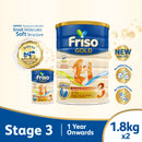 Friso Gold 3 Growing Up Milk with 2'-FL 1.8kg for Toddler 1+ years Milk Powder (Bundle of 2)