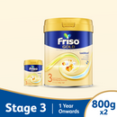 [Bundle of 2] Friso Gold Stage 3 Growing-up Formula 800g - From 1-3 years