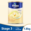 Friso Gold Stage 3 Growing-up Formula 1.8kg - From 1-3 years (Bundle of 2)