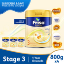 Friso Gold Stage 3 Growing-up Formula 800g - From 1-3 years (Subscription Bundle of 4)