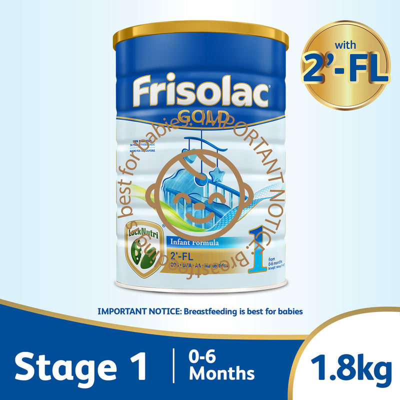 Frisolac Gold 1 with 2'-FL 1.8kg - Infant Formula (0-6 M)