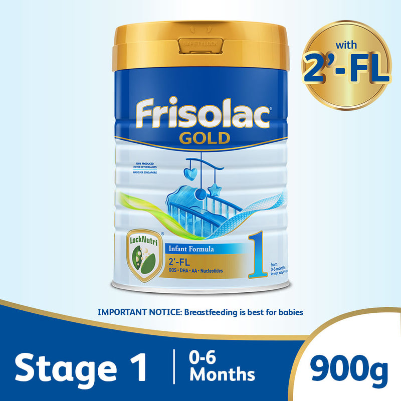Frisolac Gold 1 with 2'-FL 900g - Infant Formula (0-6 M)